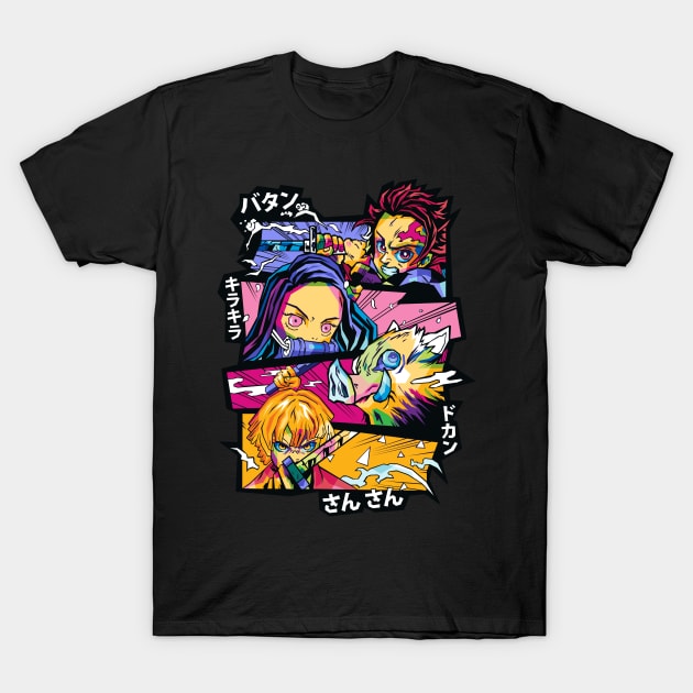 Kimetsu no Yaiba Character T-Shirt by Dico Graphy